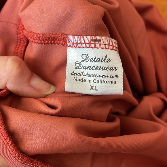 Custom Details Dancewear competition outfit. Burnt oarnge. Perfect condition. - Picture 5 of 7